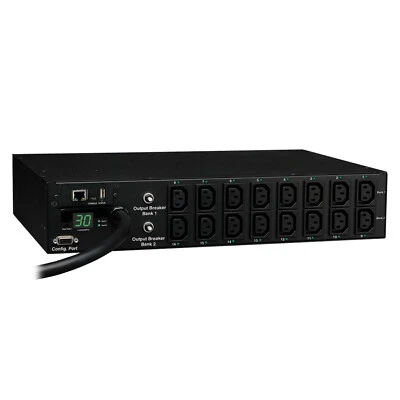 Tripp Lite Switched PDU 208/240V 2U Rack-Mount Power (PDUMH30HVNET) - Image 1 of 4