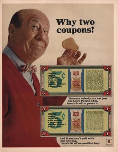 1966 Lays Potato Chips: Why Two Coupons Vintage Print Ad - Picture 1 of 1
