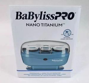 BRAND NEW Nano Titanium 5 Piece Jumbo Hot Roller Set by BABYLISS PRO - Picture 1 of 1