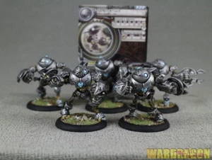 40mm Warmachine WDS painted Convergence of Cyriss Eradicators d27 - Picture 1 of 9