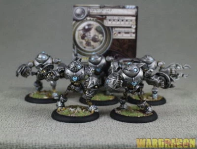 40mm Warmachine WDS painted Convergence of Cyriss Eradicators d27 - Image 1 of 4