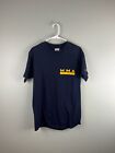 Vintage 90s Champion MMA T-Shirt Size Medium Navy Blue Cotton Logo Athletic Tee