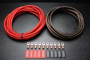 4 STÄRKE DRAHT 100 FUSS ROT 100 FUSS SCHWARZ SUPERFLEX 10 STCK. KUPFER 5/16 RING SCHRUMPFSCHLAUCH - Bild 1 von 6