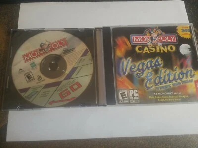 Monopoly Casino Vegas Edition & Original Monopoly PC video game bundle / lot  - Photo 1/4