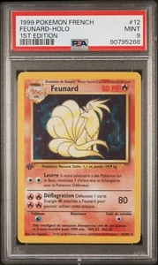 PSA 9 Feunard Ninetails Holo Rare Mint #12 French Base 1st Edition 1999 90795268 - Picture 1 of 2