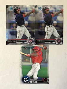 VICTOR ROBLES LOT OF 3 2016 Bowman 1ST RC #BP10 + '17 Bowman Chrome RC's (x2)! - Picture 1 of 3