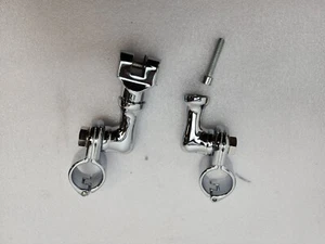 Harley Davidson OEM Adjustable Highway Pegs Brackets Parts ONLY Chrome - Bild 1 von 17