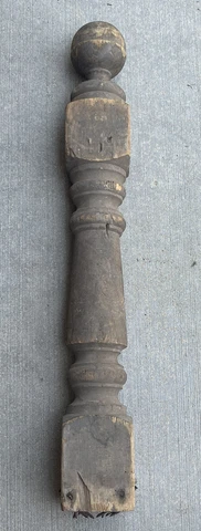 Antique Architectural Salvage Decorative Wood Baluster Newel Post Pillar Cover