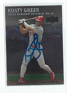 Rusty Greer Signed 2000 Fleer Skybox Metal Card #190 - Picture 1 of 1