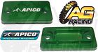 Apico Green Front Brake Master Cylinder Cover For Kawasaki KX 85 08-13 MotoX MX