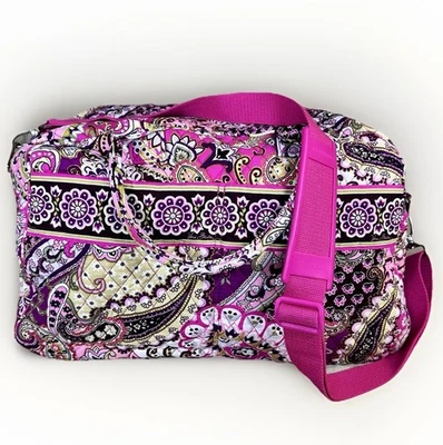 Bolso de Lona Grande Acolchado Cachemira Muy Bayas Vera Bradley Grand Weekender Nuevo sin Etiquetas Foto 1 de 4