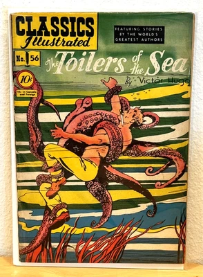 Classics Illustrated TOILERS OF THE SEA #56 HRN 55 1st Edition Comic GOOD - Image 1 of 4