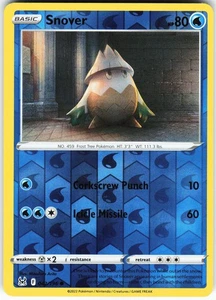 Snover 042/196 Pokemon SWSH11: Lost Origin Reverse Holo Common LP - Picture 1 of 2