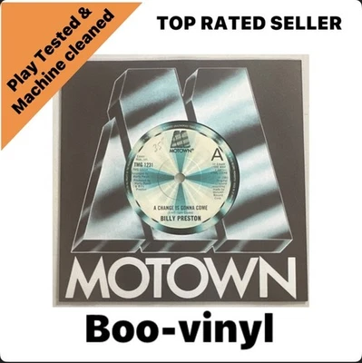 Billy Preston ~ A Change Is Gonna Come 7” Motown Vinyl Record EX / M Foto 1 de 4