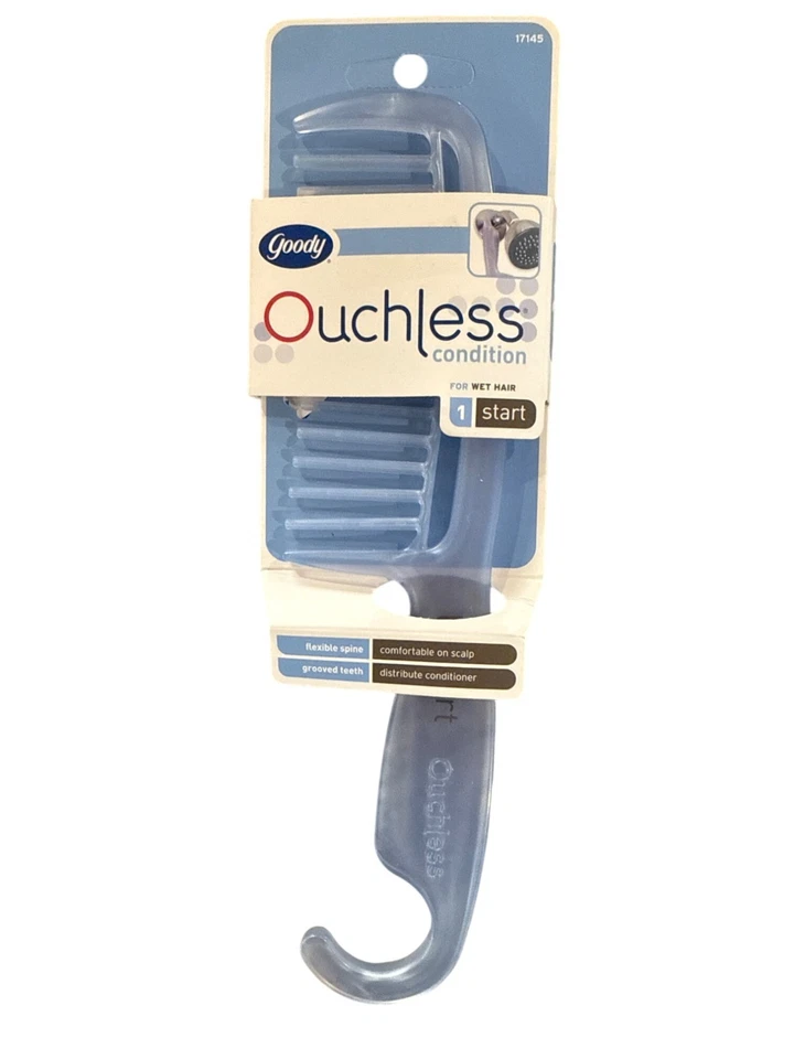 GOODY Peine Desenredante Estado Sin Enredar para Cabello Húmedo Dientes Flexibles Azul 1a Foto 1 de 2
