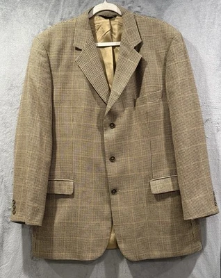 Brooks Brothers 100% Wool Houndstooth Blazer Sport Coat 3 Button Size 46L - Image 1 of 4