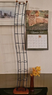 Atlantic Wave Black 110 CD GAME Tower Steel Wire Holder Rack Vintage 2 Pcs - Image 1 of 4