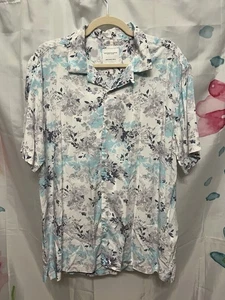 Denim & Flower Ricky Singh Short Slv Blue/aqua Floral ButtonShirt Herren Gr. XL - Bild 1 von 10