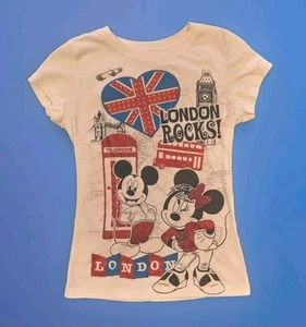 Disney Topolino e Minnie "London Rocks" bambina taglia M 7-8 usato - Foto 1 di 5