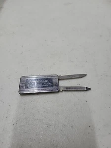 Vintage Imperial Stainless Steel Money Clip Pocket Knife & File Made In USA - Picture 1 of 6
