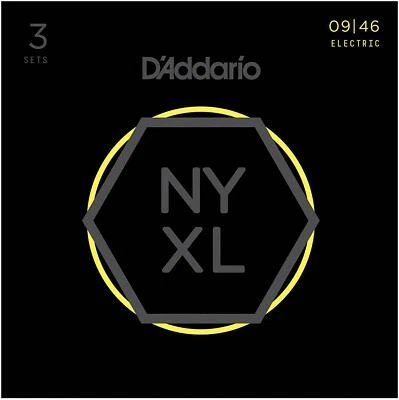 D'Addario NYXL0946-3P Electric Guitar Strings, 9-46, 3 SETS