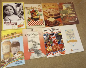 Konvolut 8 alte Rezeptbücher Werbung/Marken Sue Bee Chex Quäker - Bild 1 von 12