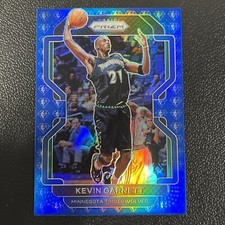 2021-22 KEVIN GARNETT NBA PANINI PRIZM 75TH ANNIVERSARY BLUE PRIZM #256 TWOLVES