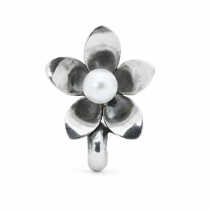 TROLLBEADS Stopper-Spacer, Anemone, 925 Silber, Süßwasserperle, TAGBE-00214 - Bild 1 von 6