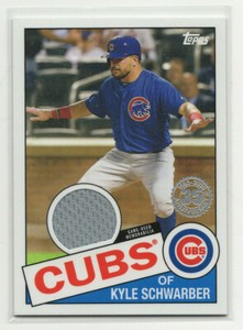 2020 Topps Kyle Schwarber Game Used Jersey Relic #85TR-KS 1985 35th Anniversary