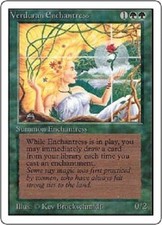 Verduran Enchantress x1 LP  Magic the Gathering MTG Revised Edition, # 130
