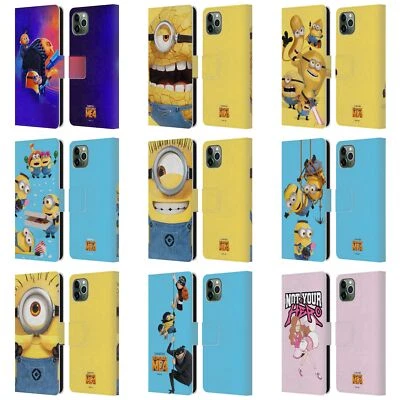 DESPICABLE ME 4 GRÁFICOS CARTERA FUNDA PIEL PARA APPLE iPHONE TELÉFONOS MÓVILES
