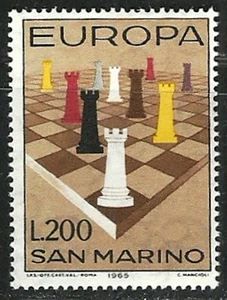 SAN MARINO 1965 Very Fine MNH Stamp Scott # 621 " Rooks on Chessboard " - Picture 1 of 1