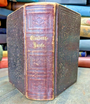 German Baptist Hymnal DIE GLAUBENSHARFE BIBLE Vintage 1886 Deutschen Baptisten - Image 1 of 4