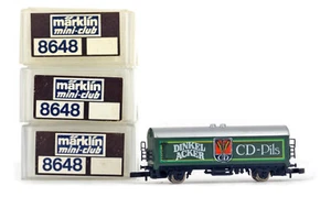 ONE MARKLIN Z Gauge MINI-CLUB 8648 DB German Federal Railroad (DB) Beer Car ° - Picture 1 of 2