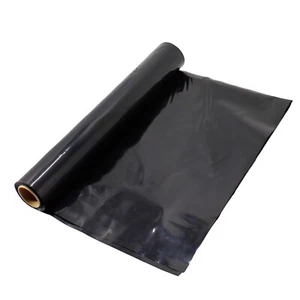 Black Plastic Sheeting Roll for Painting, Plastic Tarp, Concrete Moisture, Vapor - Picture 1 of 31