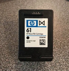 EMPTY - HP 61 Black Ink Cartridge - Lot of 2 - NEVER REFILLED/VIRGIN - Zdjęcie 1 z 4