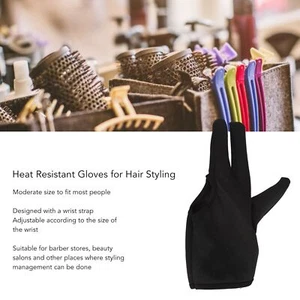2Pcs 3 Finger Barber Glove Insulated Hair Styling Heat Protector Glove - Picture 1 of 12