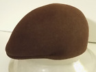 Mens Classic Brown Newsboy Hat Size S