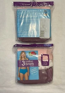 Women's Plus & Regular Fruit of The Loom 3 Pack Cotton Briefs: Size-6-7-8--9-10 - Picture 1 of 21