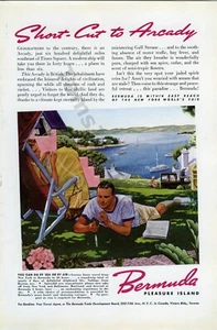 Bermudas 1939 Viajes Turismo Vacaciones Gran Anuncio Impreso Vintage ¡Regalo Único! (3929) - Imagen 1 de 1
