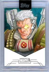 2025 Topps Marvel Mint Cable 1/1 Sketch Card Stephane Leonardi Artist Auto - Picture 1 of 2