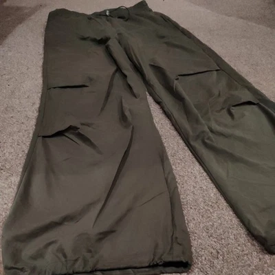 Zara Women's Khaki Tan Wide Leg Bottoms Size Small - Image 1 of 4