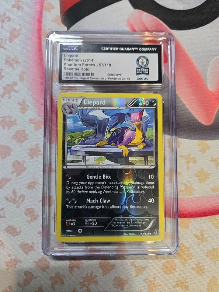 Guiness World Record Holder ❤️‍🔥 1 Of 1 (CGC) - Liepard 57/119 - Pokémon Card - Image 1 of 2