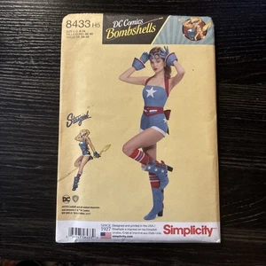 Simplicity Pattern 8433 Sz 6-14 DC Comics Bombshelle Stargirl Costume NEW - Picture 1 of 2