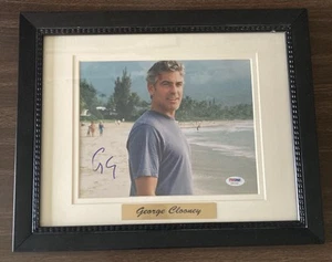 George Clooney Autographed Picture PSA/DNA Certified Framed The Descendants - Picture 1 of 9