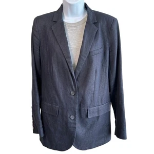 Blazer Michael Michael Kors Mujer Lino 2 Botones Talla 12 Entrevista Preppy Evento - Imagen 1 de 5