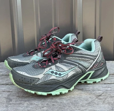 Женские кроссовки Saucony размер 8 Grid Excursion TR8 Trail серые цвет морской волны - Изображение 1 из 4