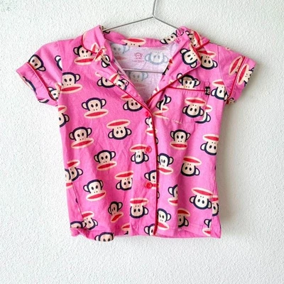 NIÑOS Paul Frank y2k 2000s Rosa Ropa de Dormir Pijama Top Niñas Talla 5 Foto 1 de 4