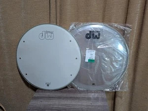 DW Bass Drum Heads- Remo - Set of 2 - 22" - NEW - Resonant and Batter Head - Picture 1 of 1