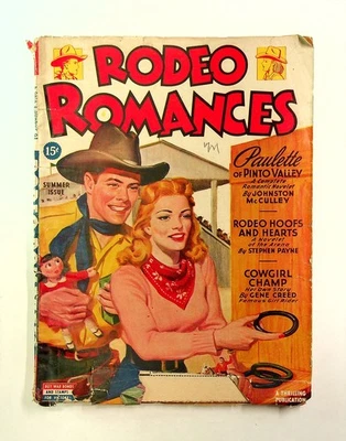 Rodeo Romances Pulp Jun 1945 Vol. 5 #2 GD/VG 3.0 Foto 1 de 3
